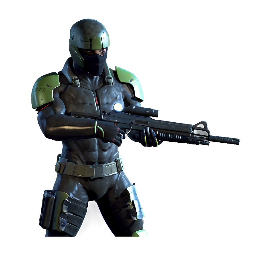 Futuristic Rogue Soldier Png Bjb39 PNG