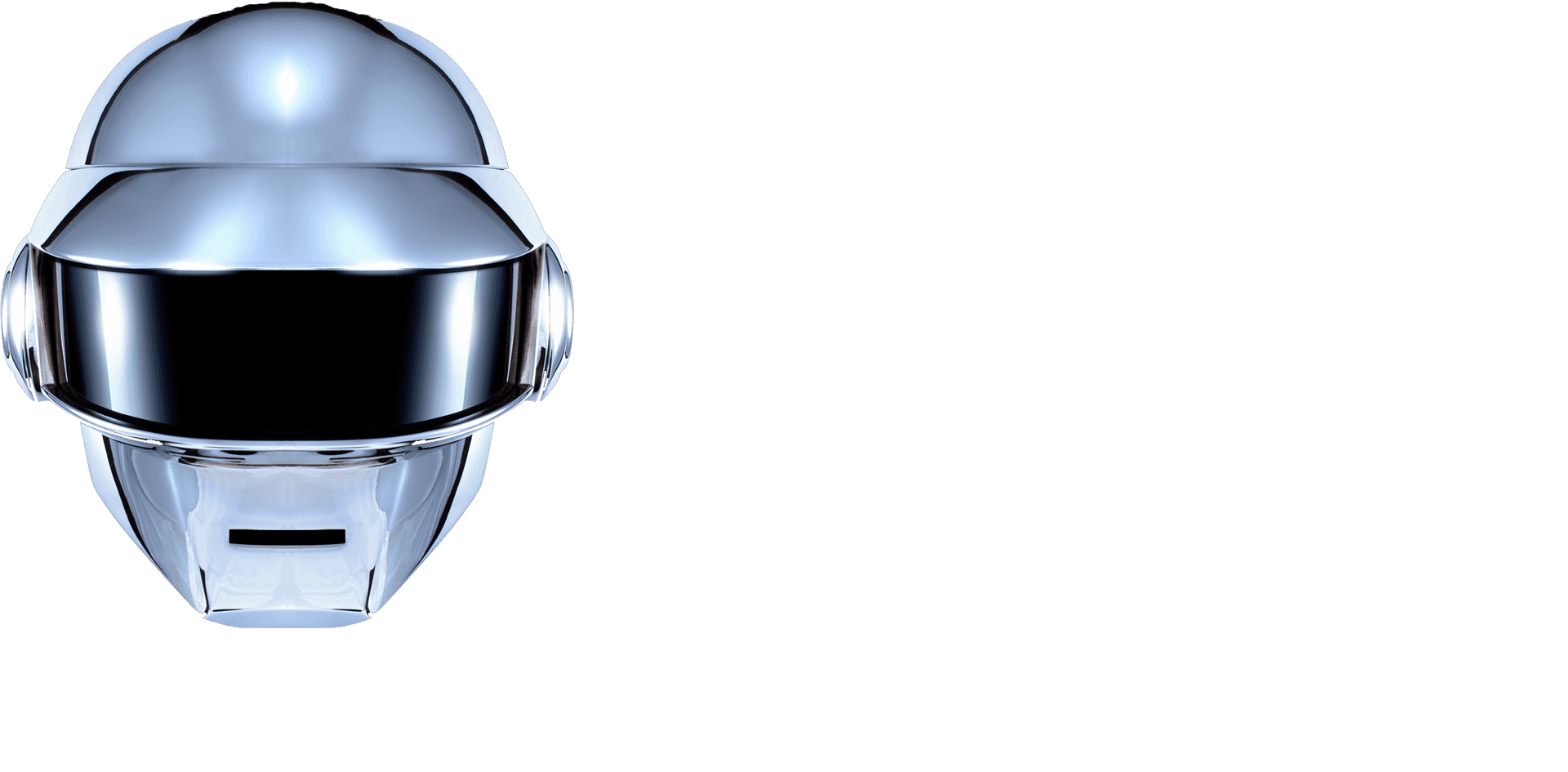 Futuristic Silver Helmet Design PNG