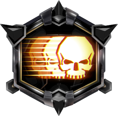 Futuristic Skull Medal Icon PNG