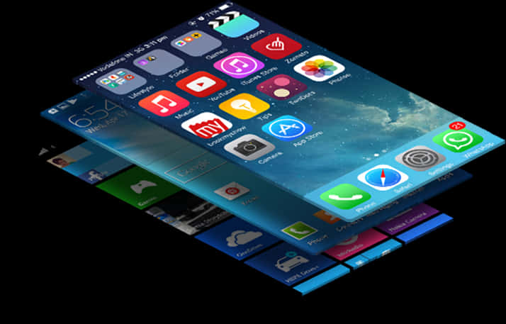 Futuristic Smartphone Concept PNG