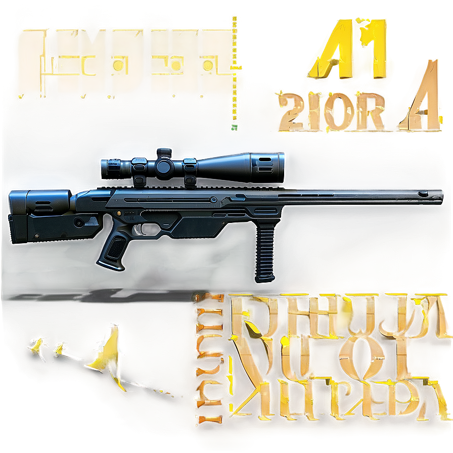 Futuristic Sniper Rifle Concept Png 06262024 PNG