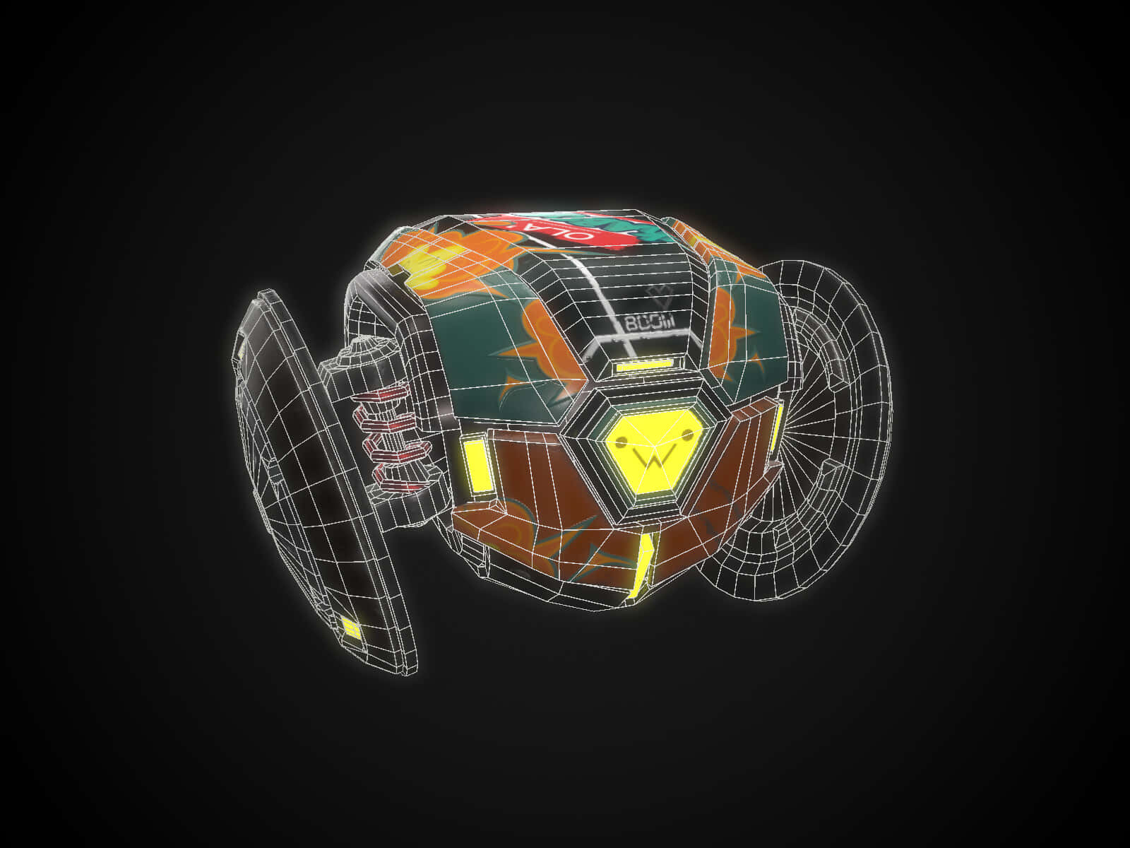 Futuristic Soccer Ball Design Wallpaper