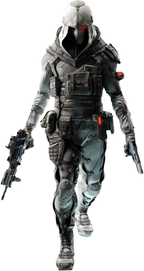 Futuristic Soldier Ghost Apparition PNG