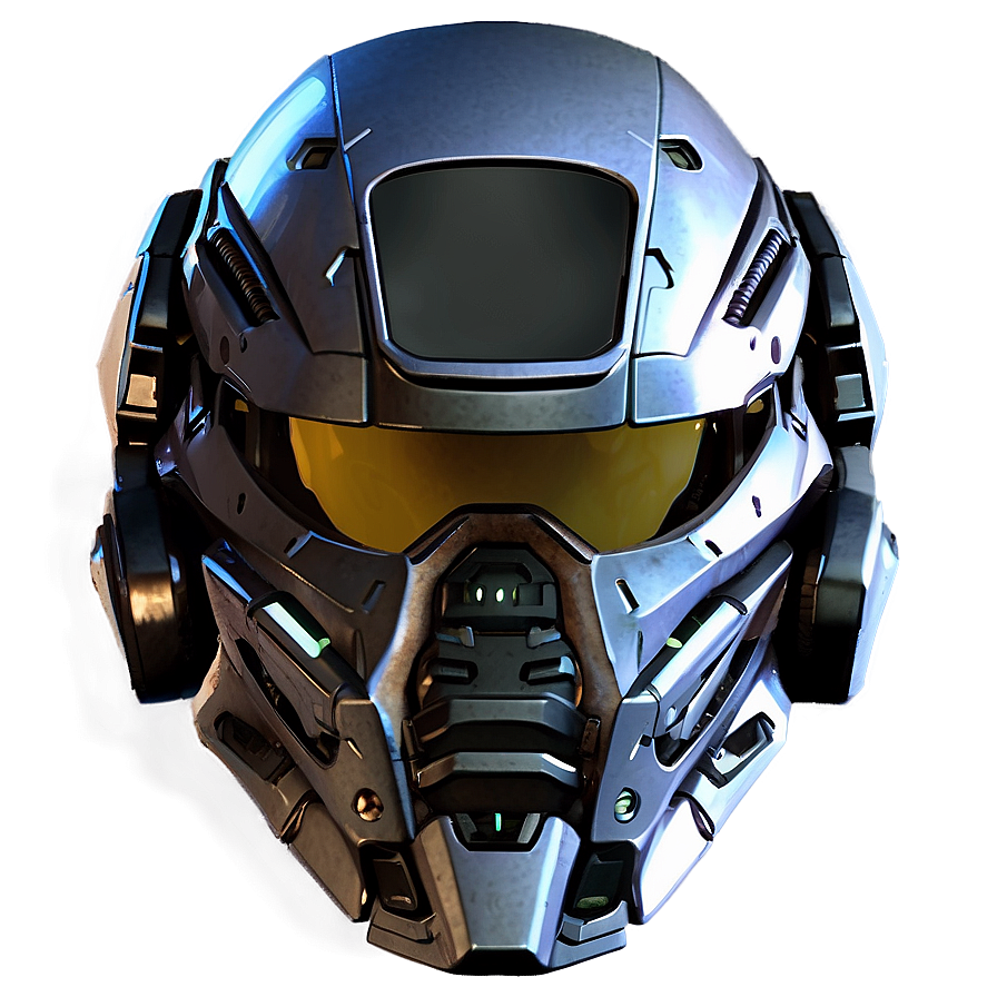 Futuristic Soldier Helmet Png Pkb7 PNG