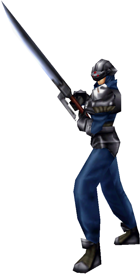 Futuristic Soldier With Energy Sword PNG