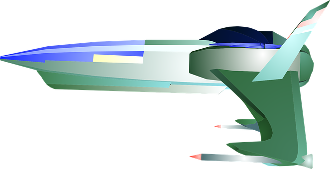 Futuristic Spacecraft Concept PNG