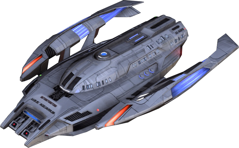 Futuristic Spaceship Aquarius Class PNG