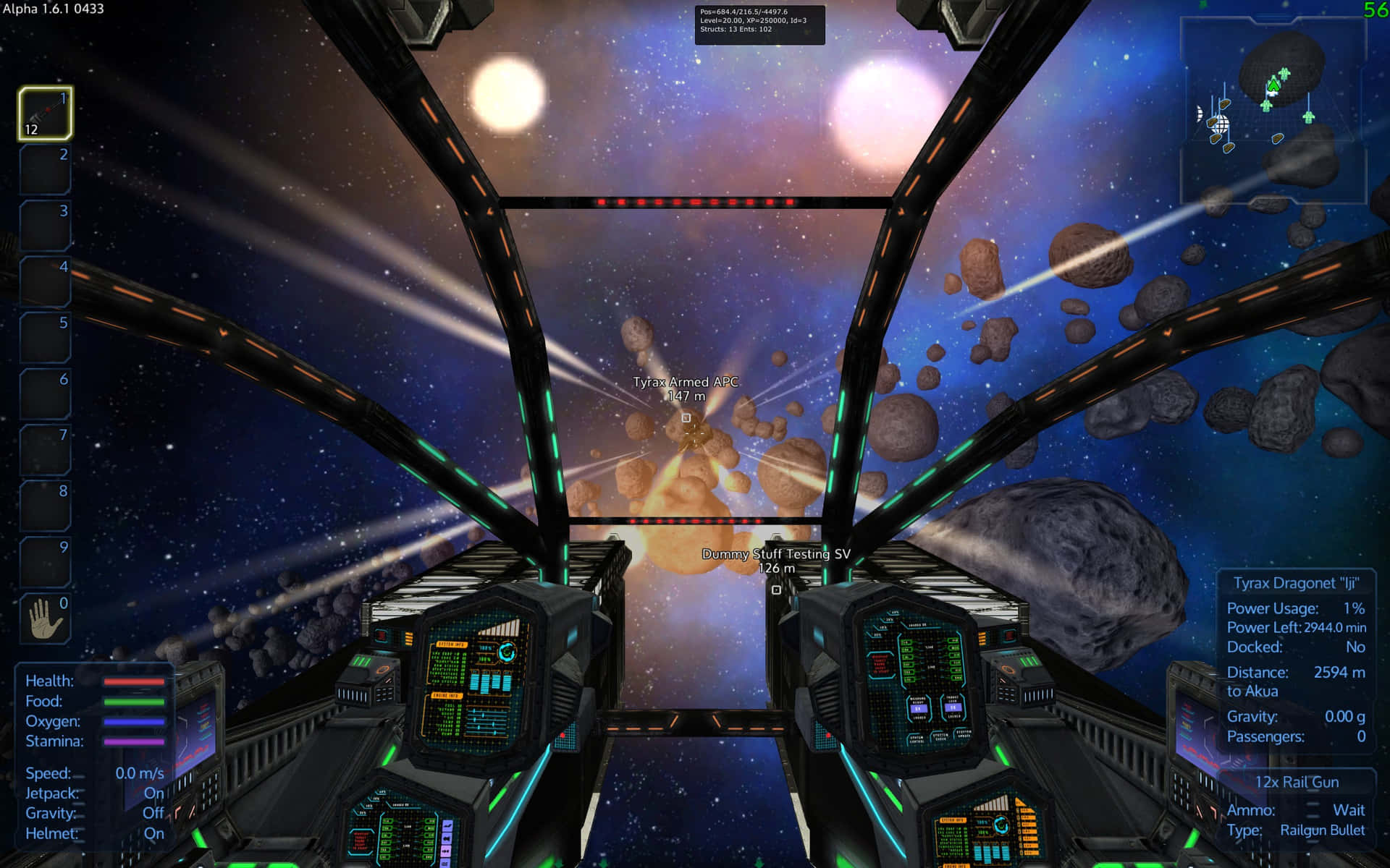 Futuristic Spaceship Cockpit View Wallpaper
