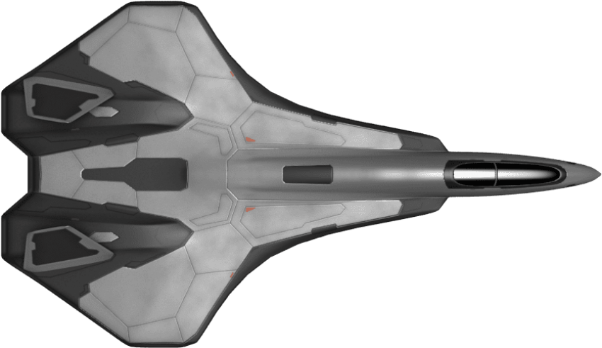 Futuristic Spaceship Design PNG