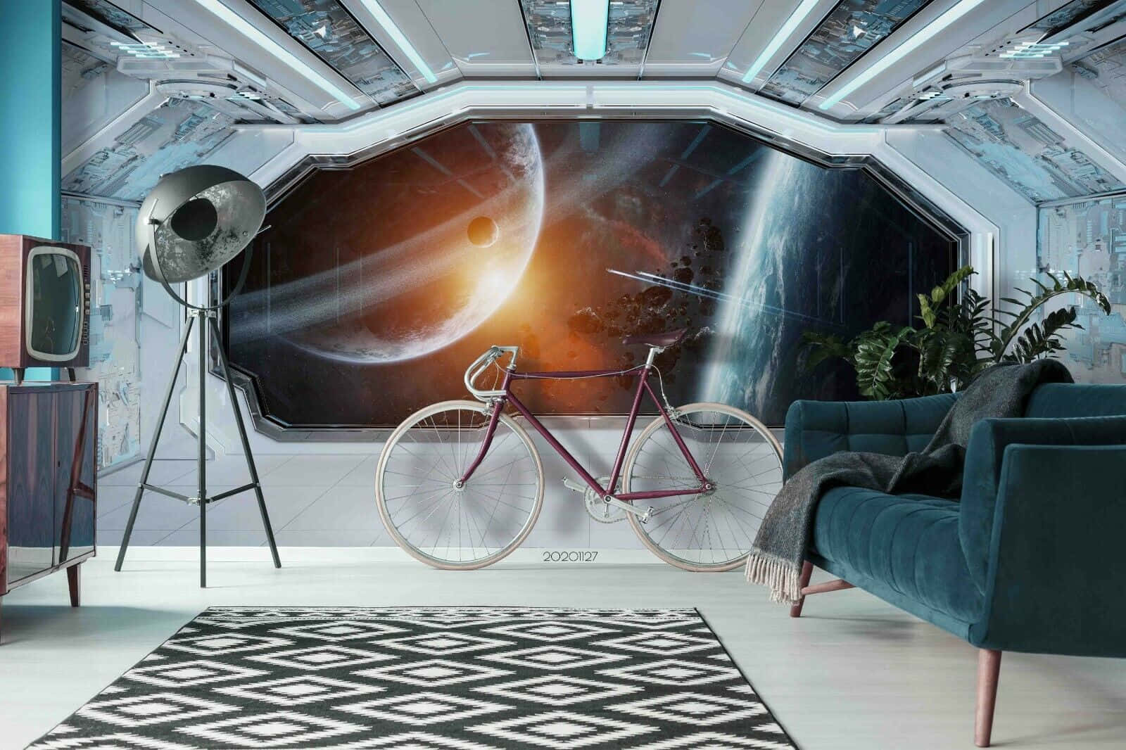 Futuristic Spaceship Living Quarters.jpg Wallpaper