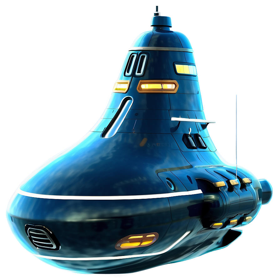 Futuristic Submarine Concept Png Dll87 PNG