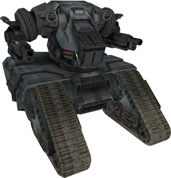Futuristic Tank Terminator Model PNG