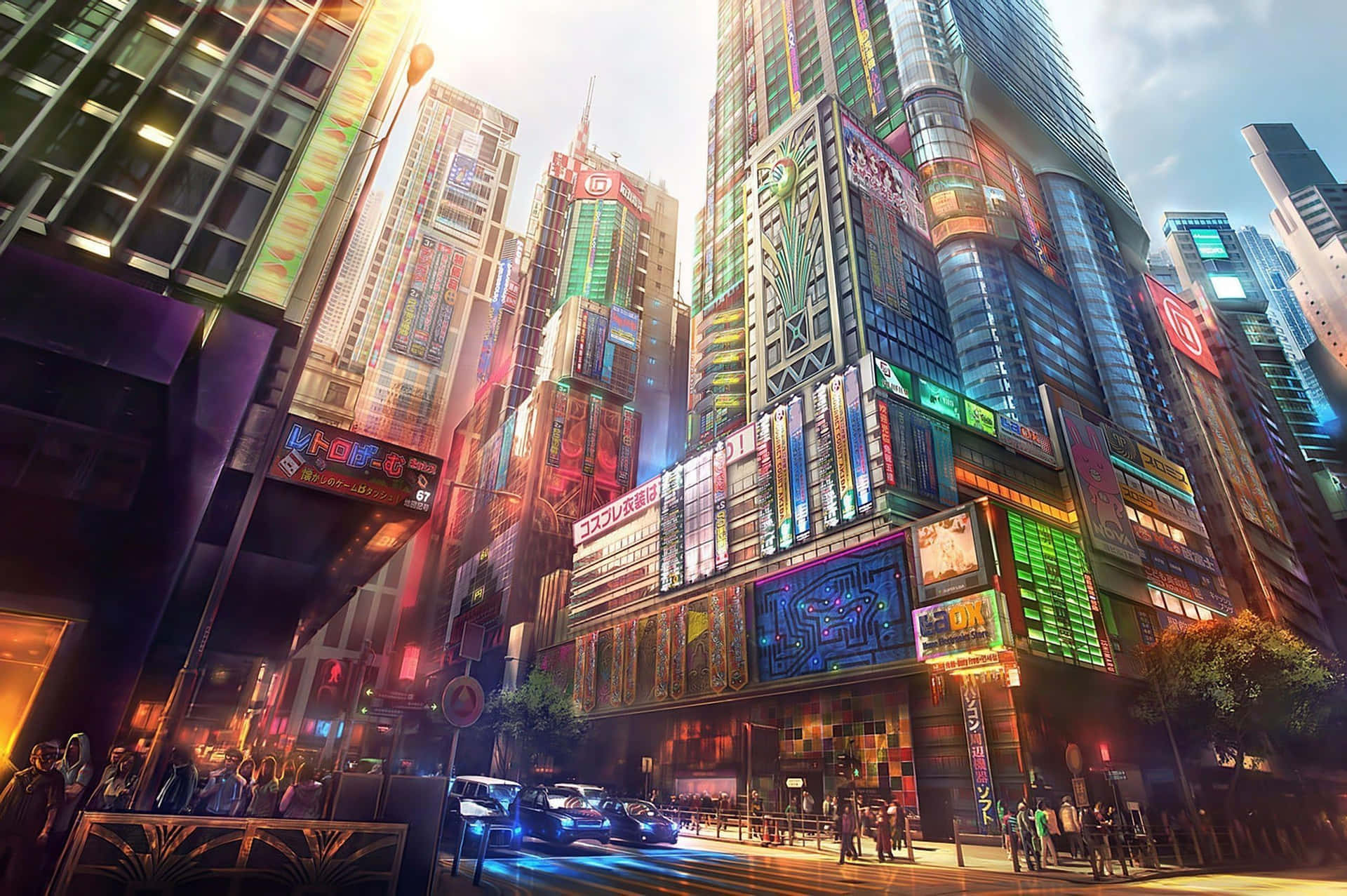 Futuristic Tokyo Cityscape Wallpaper