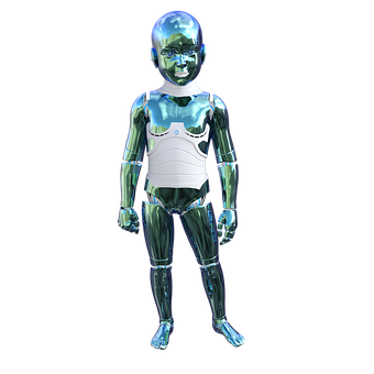 Futuristic Transparent Robot PNG