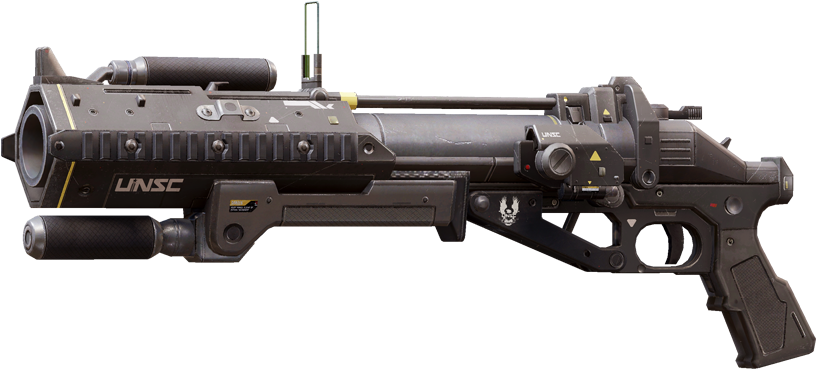 Futuristic U N S C Rifle Render PNG