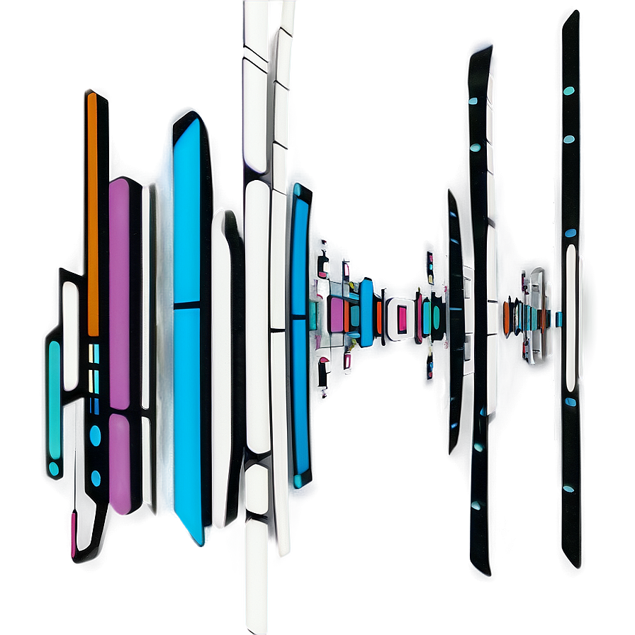 Futuristic Vertical Line Style Png Dqg74 PNG