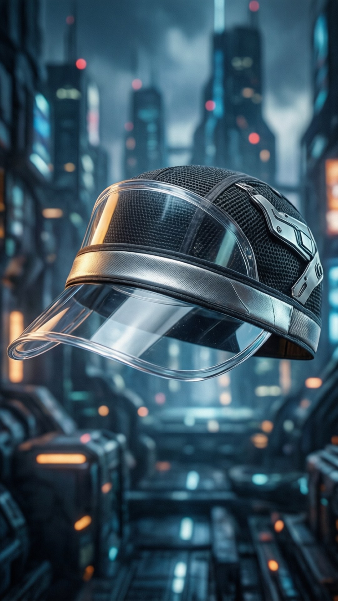 Futuristischer Visierhut Wallpaper
