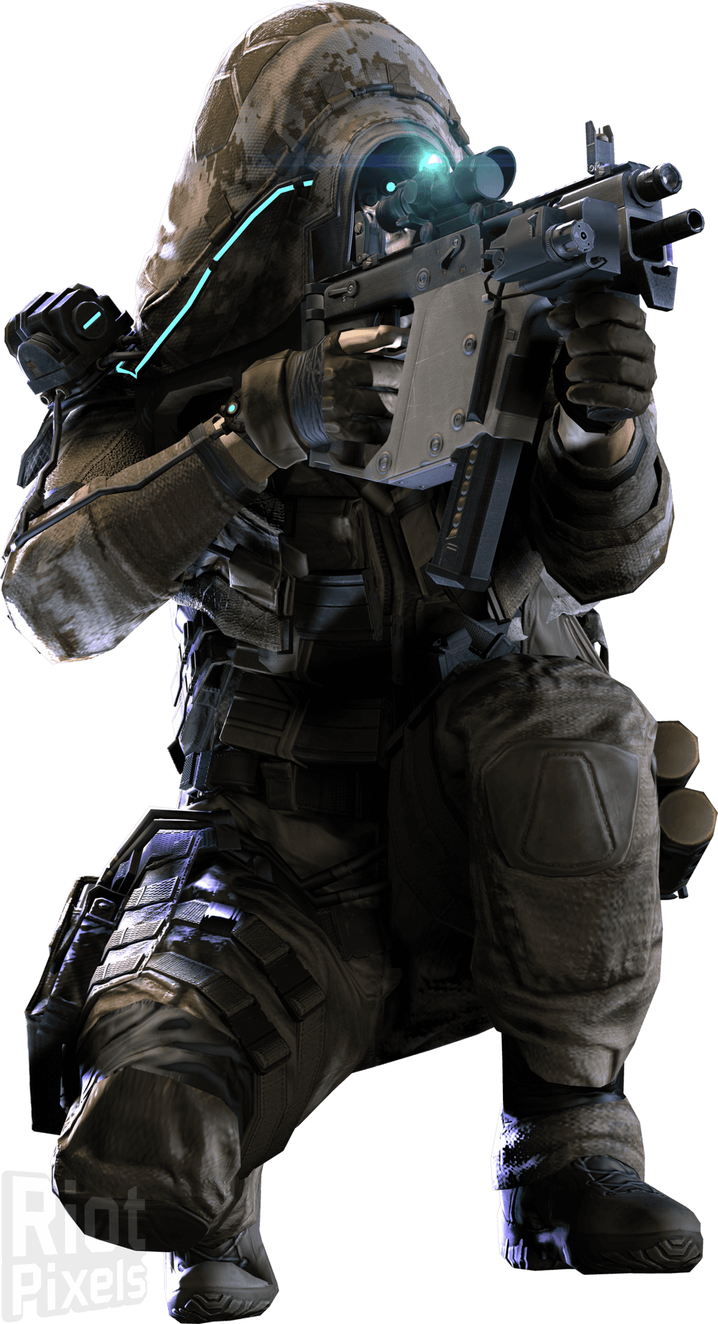 Futuristic_ Soldier_ Ghost_ Recon PNG