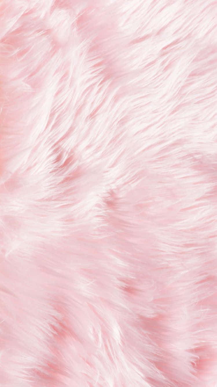 Fuzzy Light Pink Fabric Wallpaper