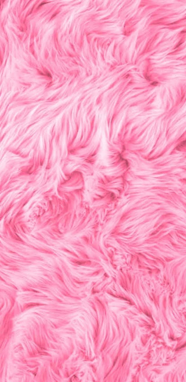 Fuzzy Pink Fabric Wallpaper