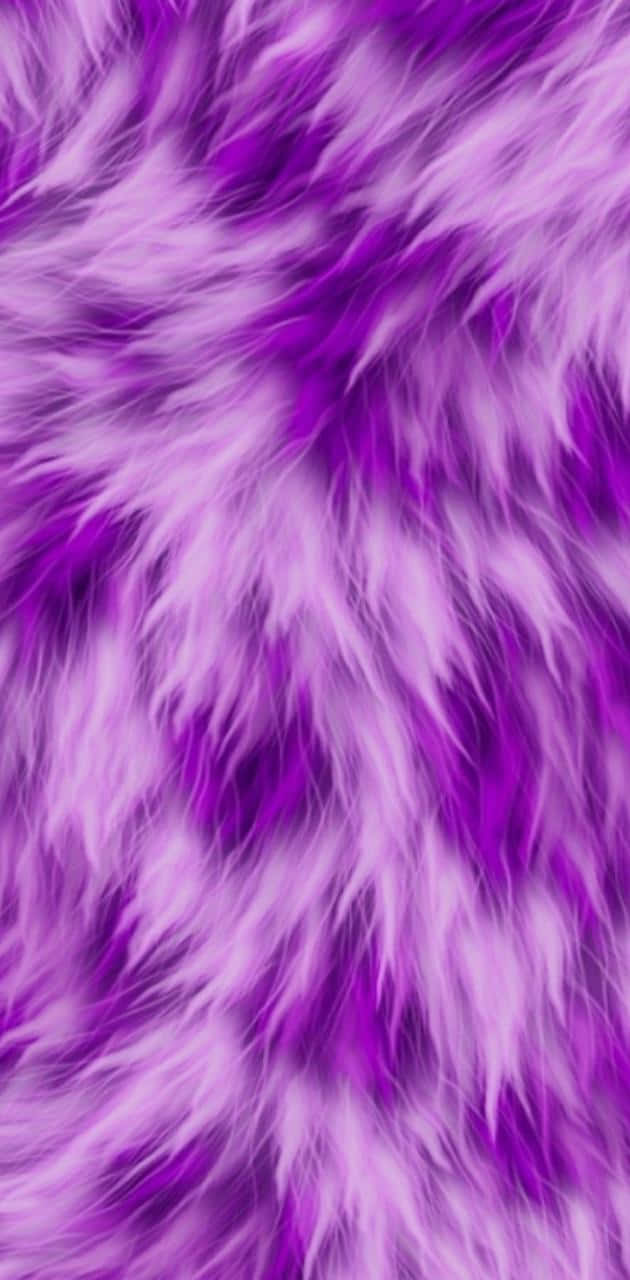 Fuzzy Violet And White Fabric Wallpaper