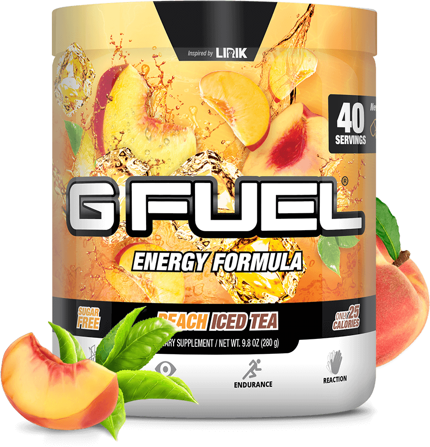 G Fuel Peach Iced Tea Energy Formula PNG