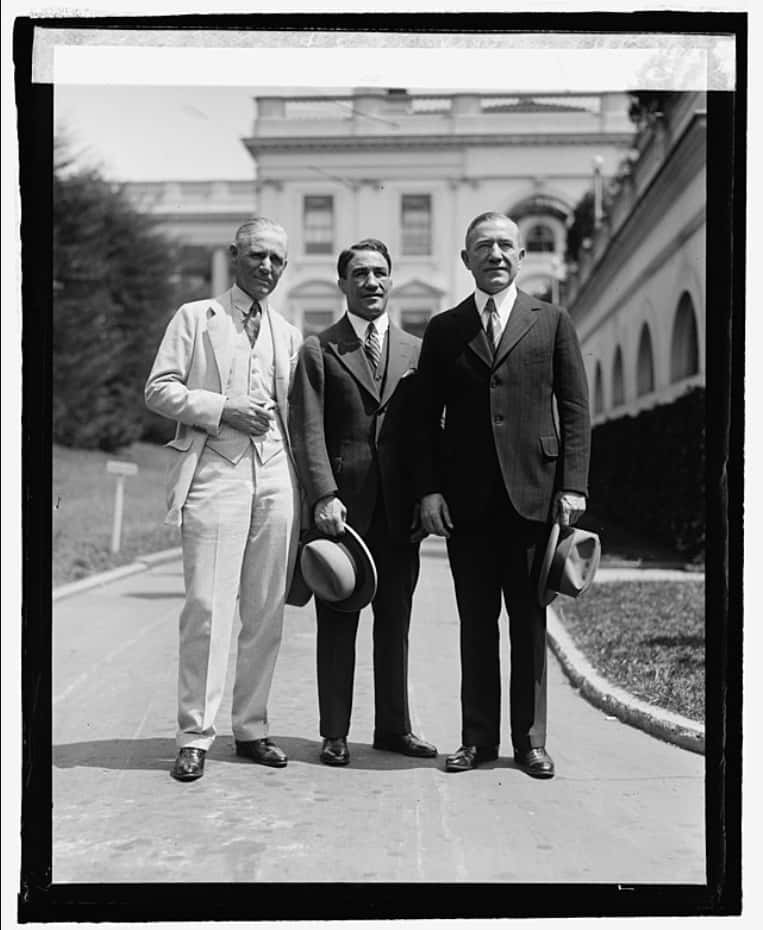 G.l. Payne, Johnny Dundee And Fred Britton 1925 Photo Wallpaper