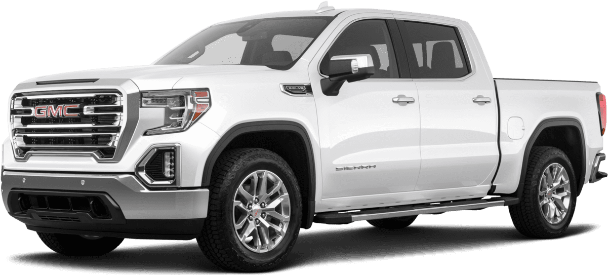 G M C Sierra Pickup Truck White PNG