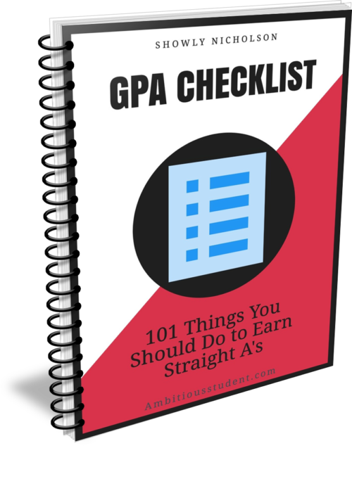 G P A Checklist Spiral Notebook PNG