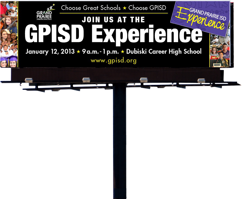 G P I S D Experience Billboard Advertisement PNG