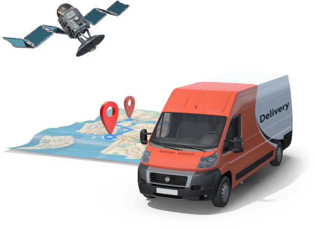G P S Enabled Delivery Van Tracking PNG
