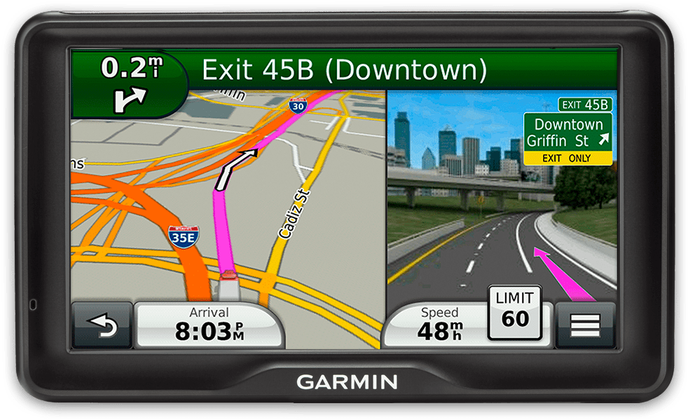 G P S Navigation Device Display PNG