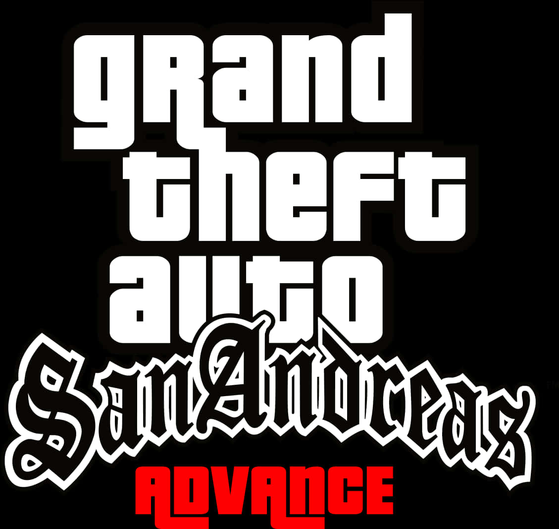 G T A San Andreas Advance Logo PNG
