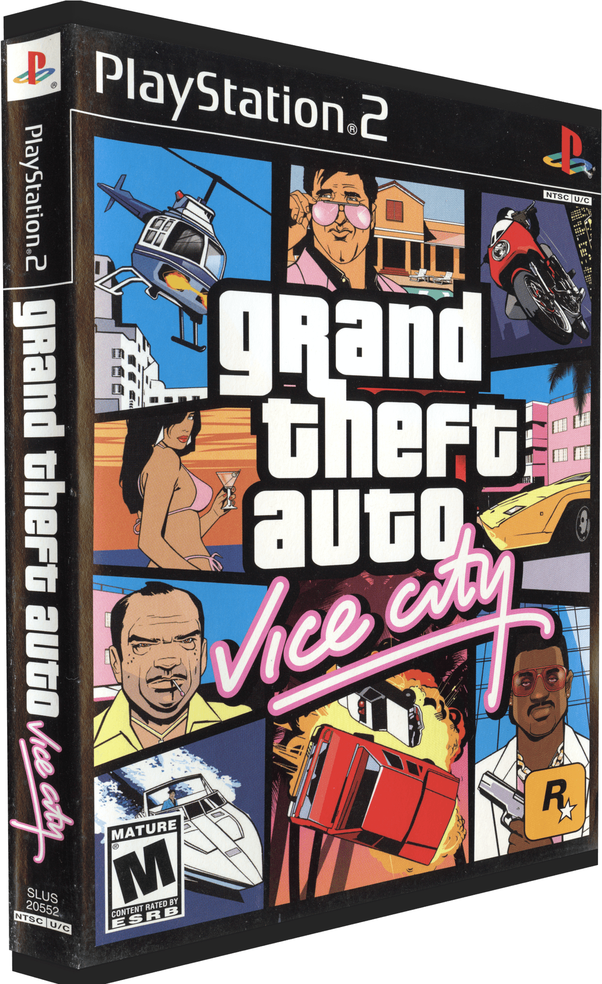 G T A Vice City P S2 Game Cover PNG
