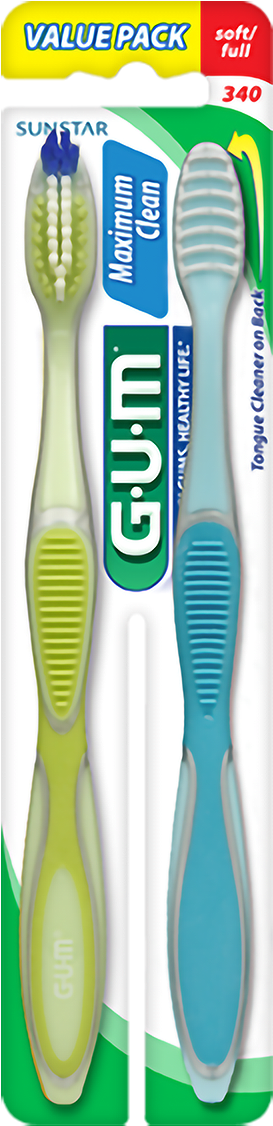 G U M Soft Full Toothbrushes Value Pack PNG