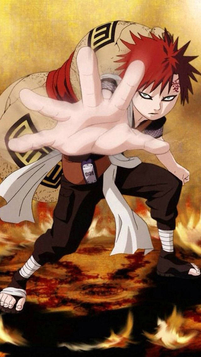 Show your Naruto fandom with the Gaara iPhone Wallpaper