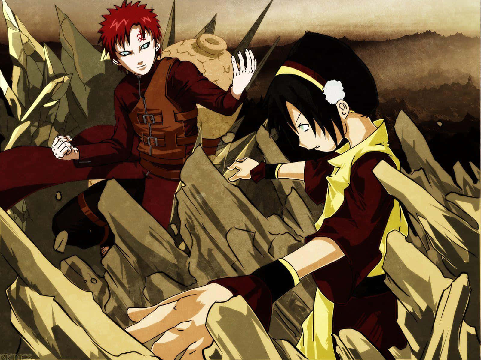 Naruto Anime Parat klar til kamp Wallpaper Wallpaper