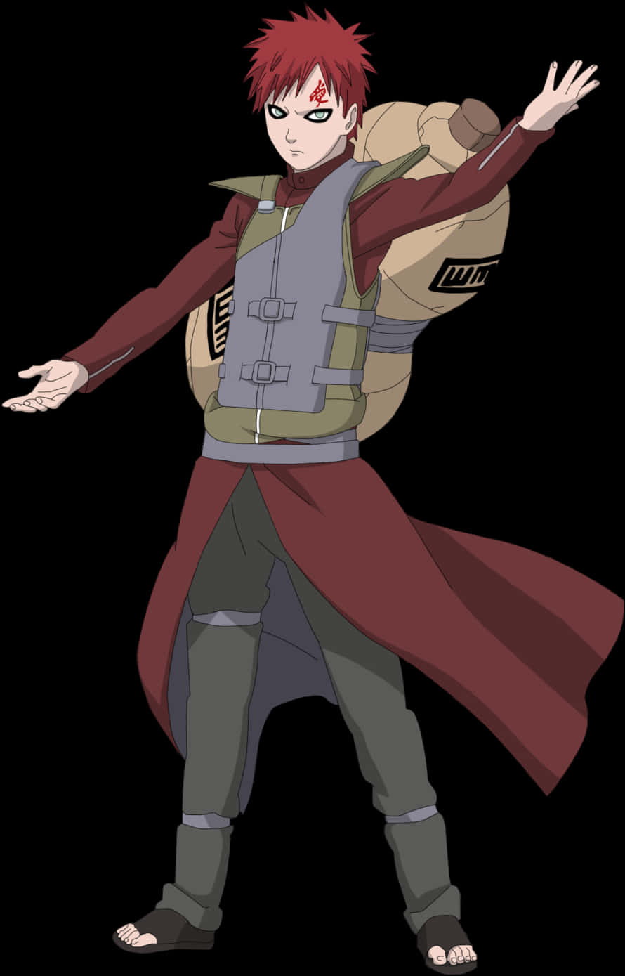 Gaara Naruto Anime Character PNG