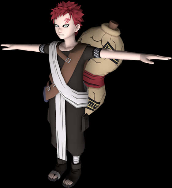 Gaara Naruto Anime Character PNG