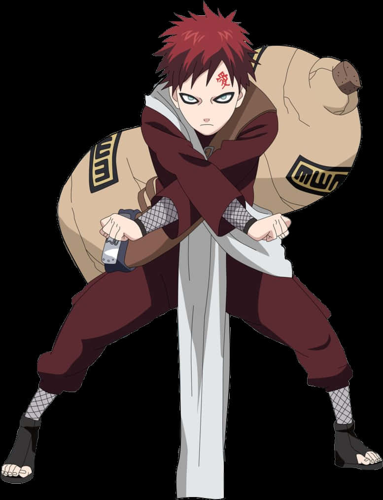Gaara Naruto Anime Character PNG