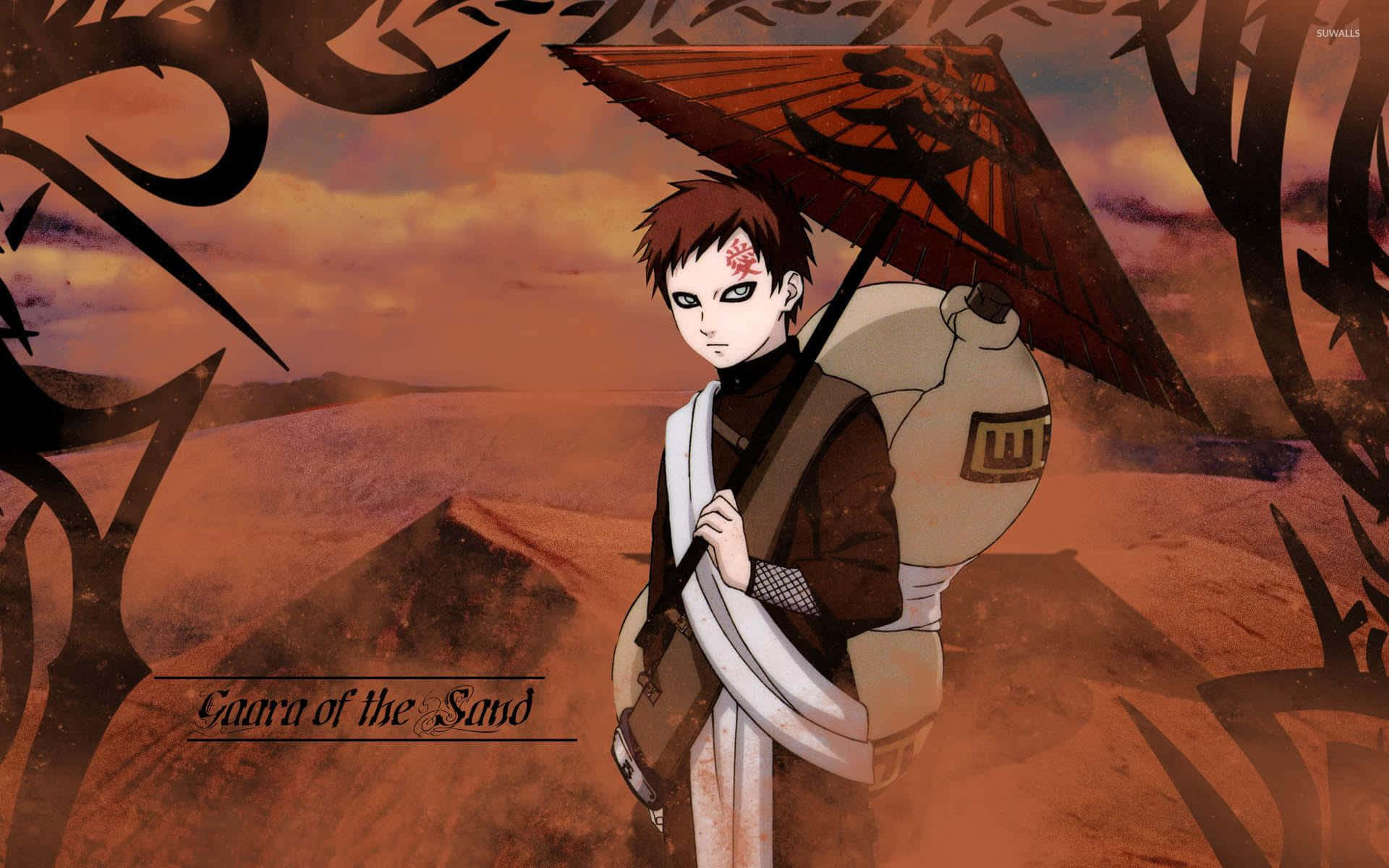 Gaara Umbrella Sand Naruto Anime Wallpaper