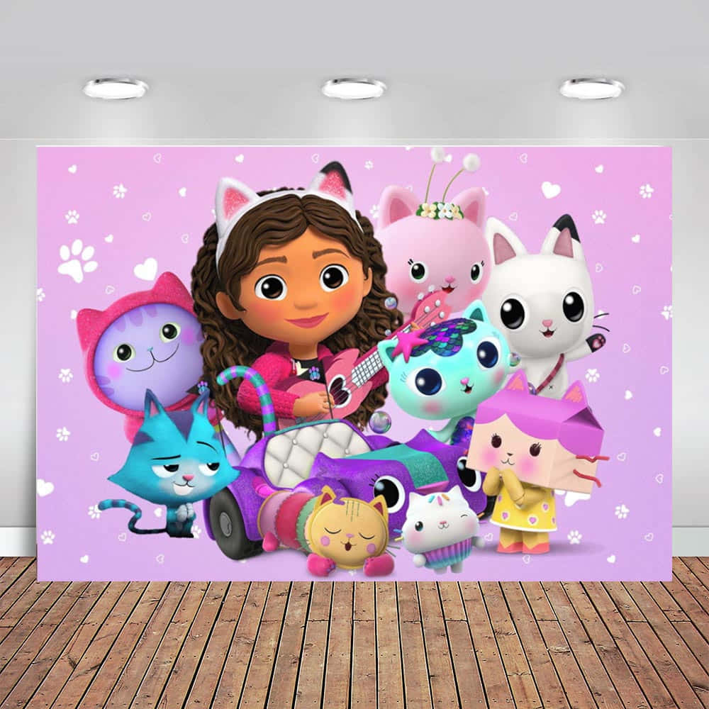 Gabbyand Friends Dollhouse Adventure Wallpaper