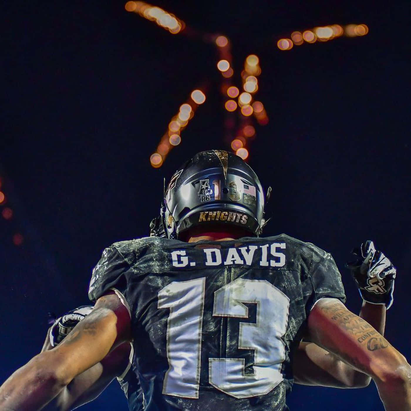 Gabe Davis Football Player Night Game Wallpaper