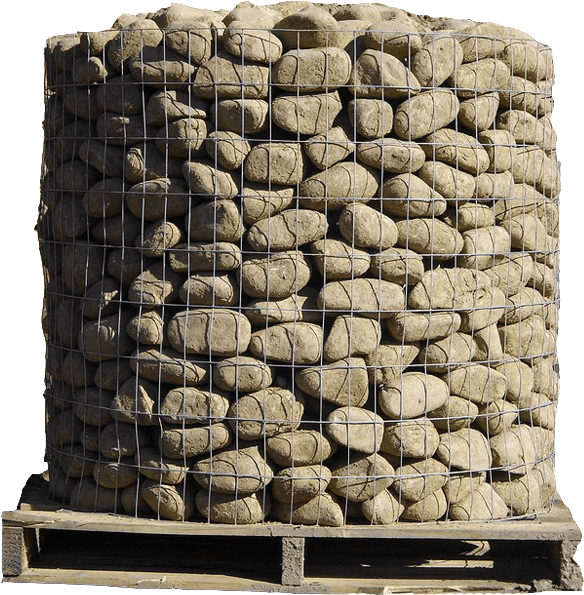 Gabion Stone Cage Wire Mesh PNG