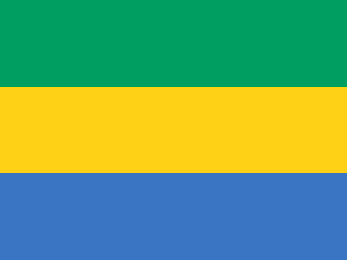 Gabon Flag Vector Background
