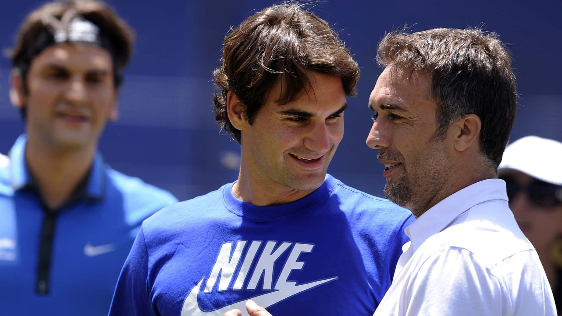 Gabrielbatistuta Y Roger Federer. Fondo de pantalla