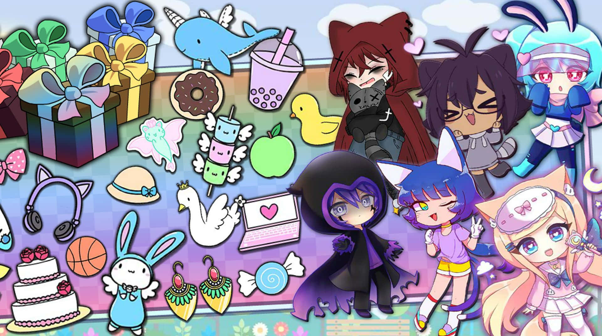 Gacha Life's cute characters provide hours of entertainment! Wallpaper