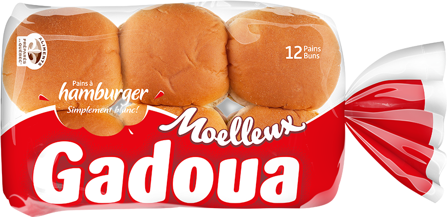 Gadoua Hamburger Buns Packaging PNG