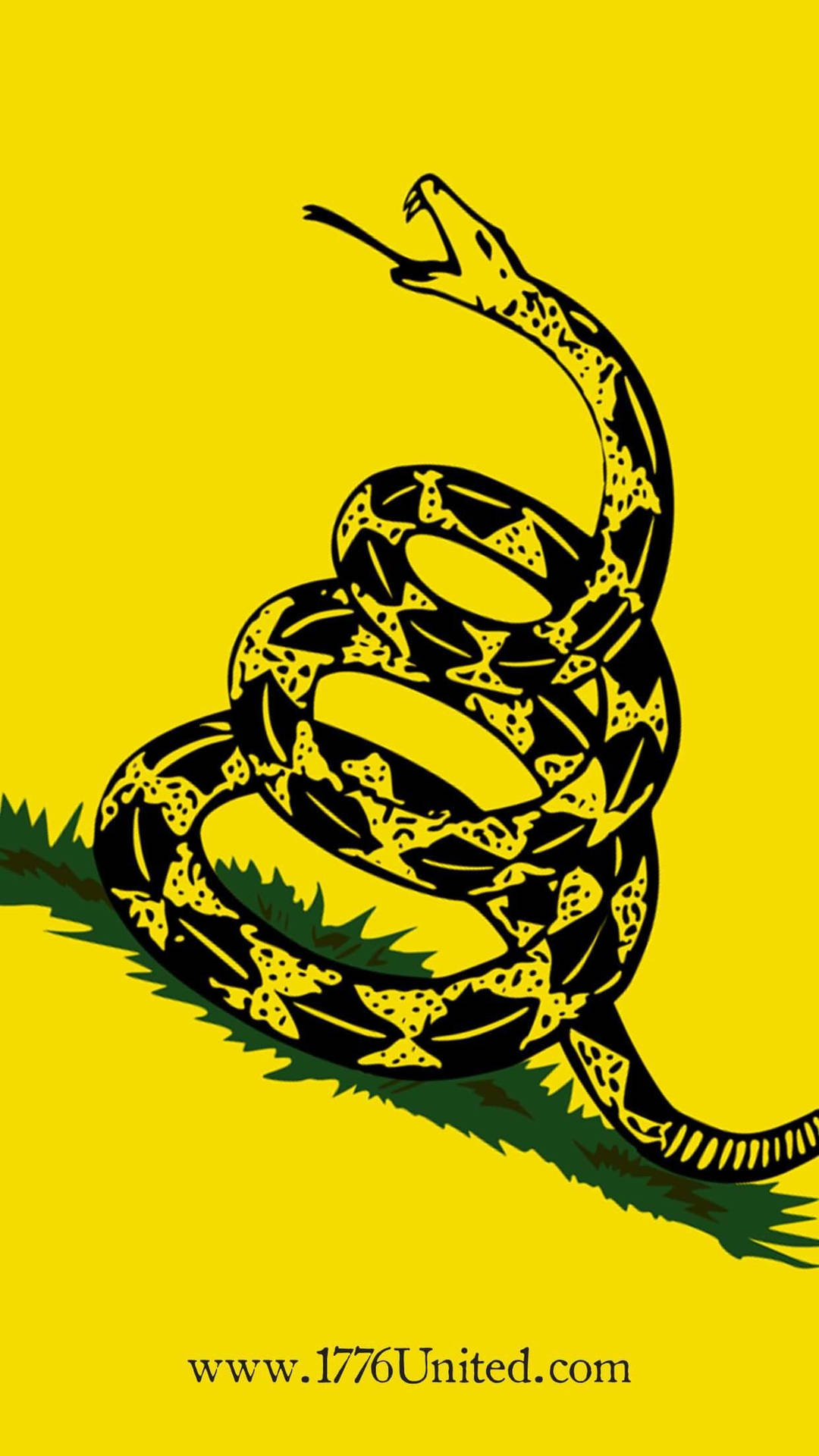 Ispirazionedal Logo Del Serpente Della Bandiera Di Gadsden Sfondo