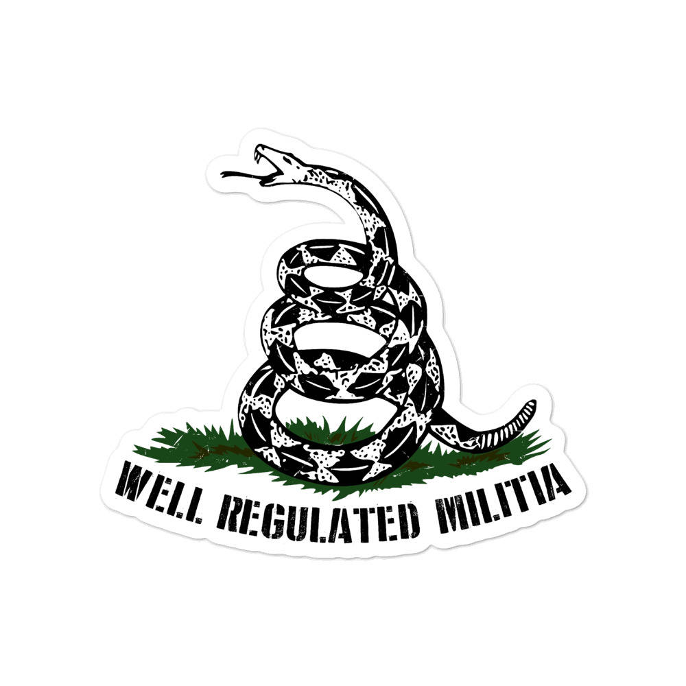 Gadsden Flag Well Regulated Militia Logo Wallpaper